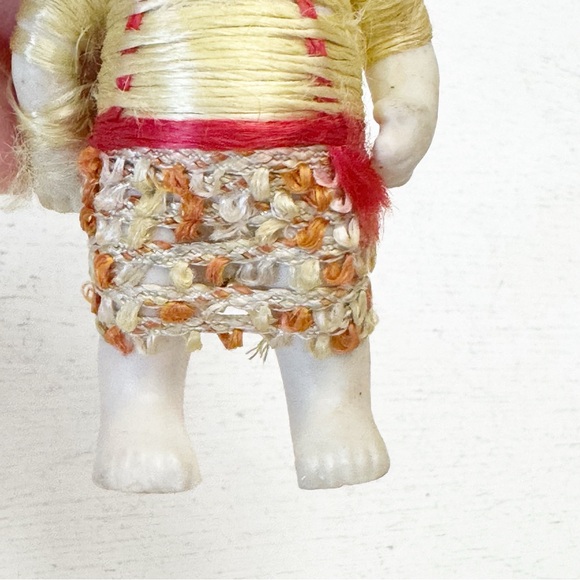 Rare Striking Antique Porcelain Boy Jointed Bisque Doll Made in Japan - Picture 10 of 13